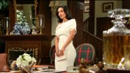 Audra Charles (Zuleyka Silver) looked stunning when Victor (Eric Braeden) dropped a bombshell on her on The Young and the Restless | Image: CBS